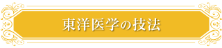 東洋医学の技法